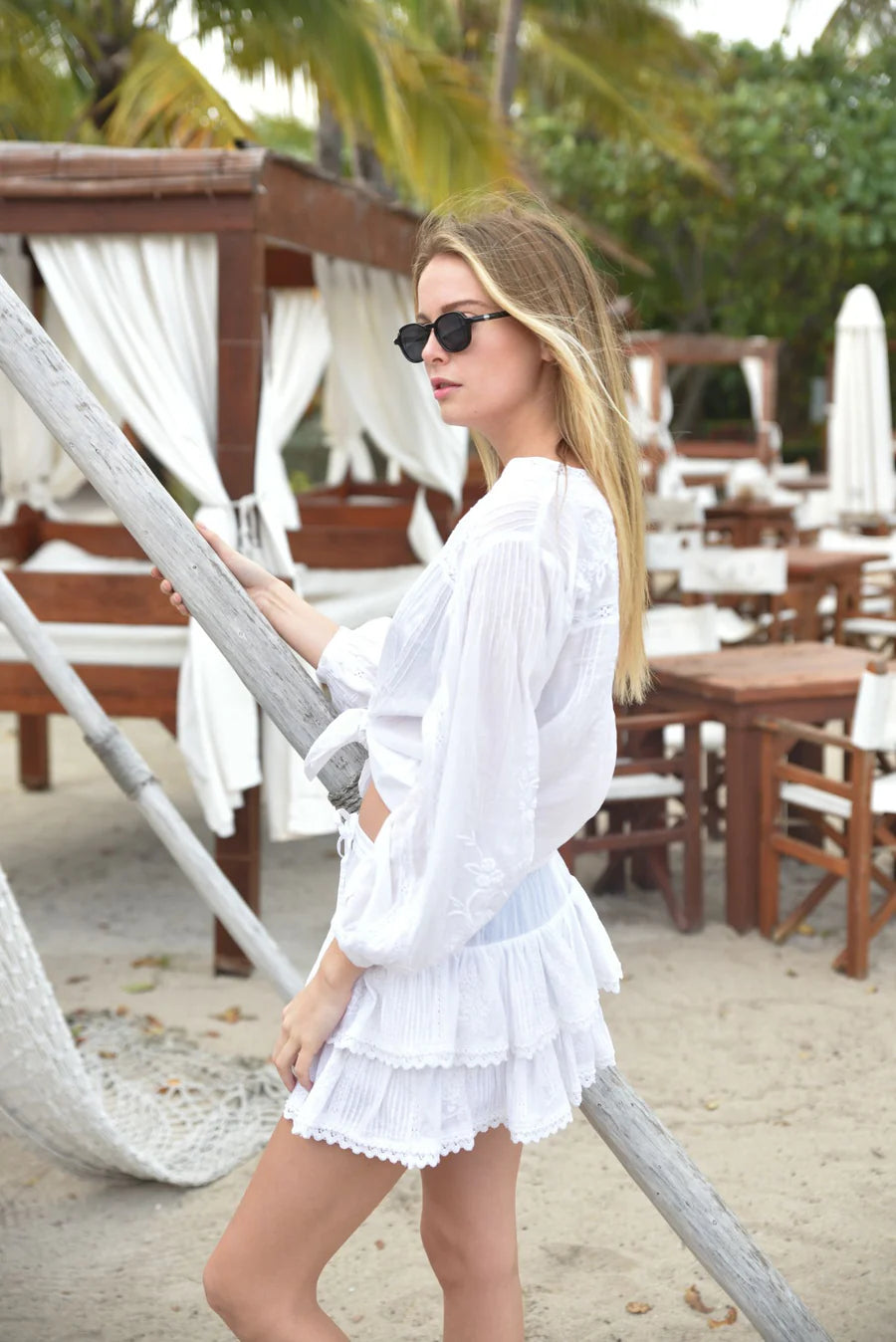 Muche & Muchette Coquette Shirt in White Muche & Muchette Coquette Shirt in White