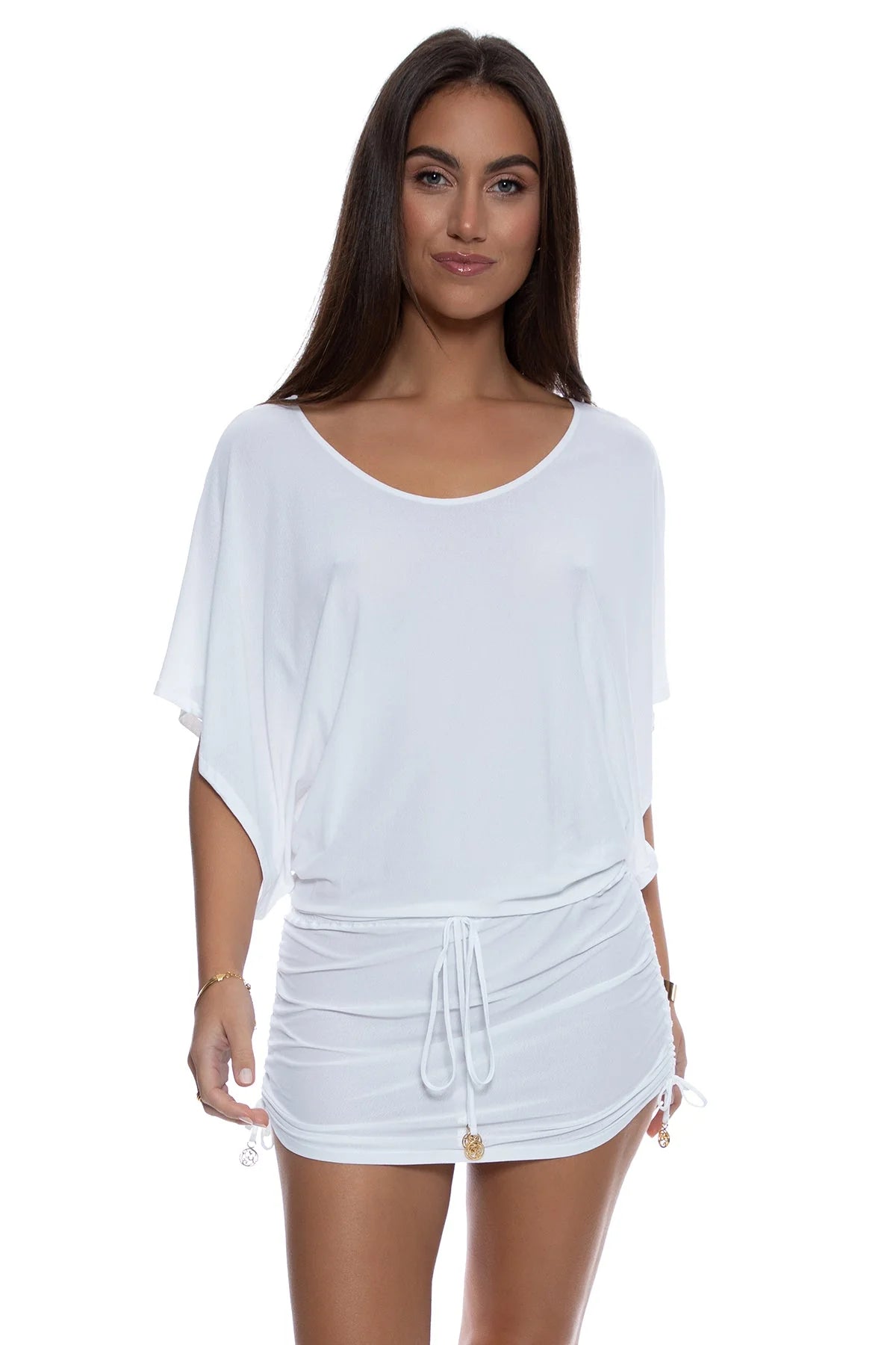 Luli Fama Cosita Buena South Beach Dress in White Luli Fama Cosita Buena South Beach Dress in White