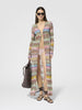 Missoni Open Maxi Coverup in LAMÉ VISCOSE WITH MACRO ZIGZAG PATTERN