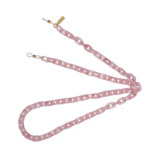 Talis Chains Resin Light Glasses Chain in Pink
