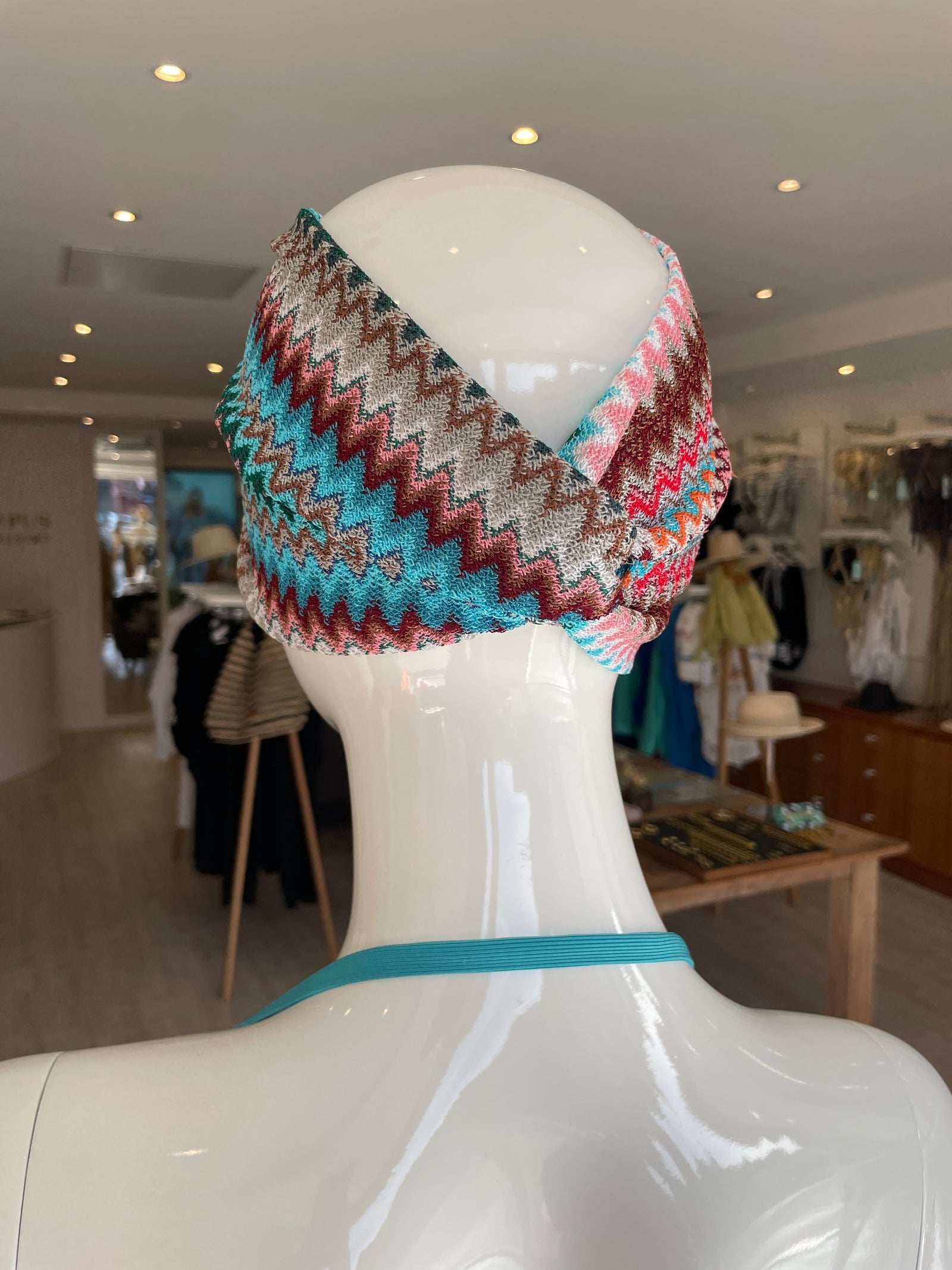 ?x2HP?Missoni zig zag chevron purple knit headband 1A0A718C-B3E5-422A-ABBD-  main image 3