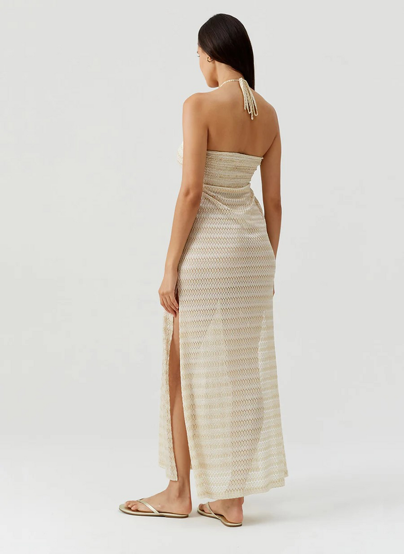 Melissa Odabash Mila Maxi Dress Gold