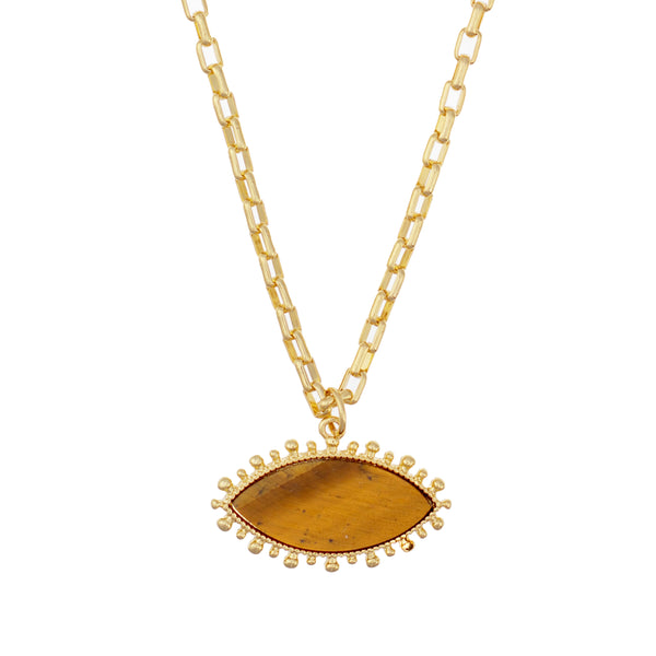 Talis Chains Tiger Eye Pendant Necklace