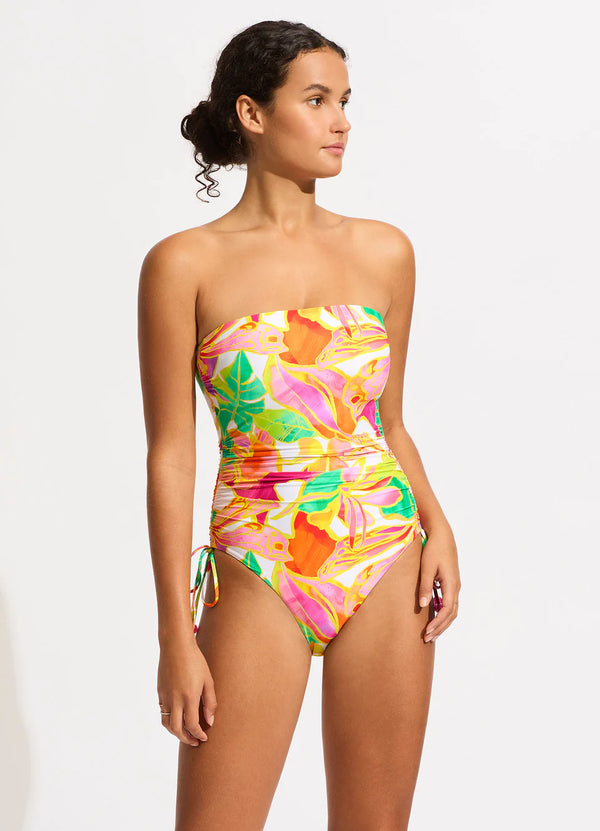 One Piece Plus Size Swimwear For Women Multi Color Multi Size Wiping Chest  Strapless One Piece Swimsuits Bikinis Sexy Swimsuit Material From  Bluedream89, $5.3