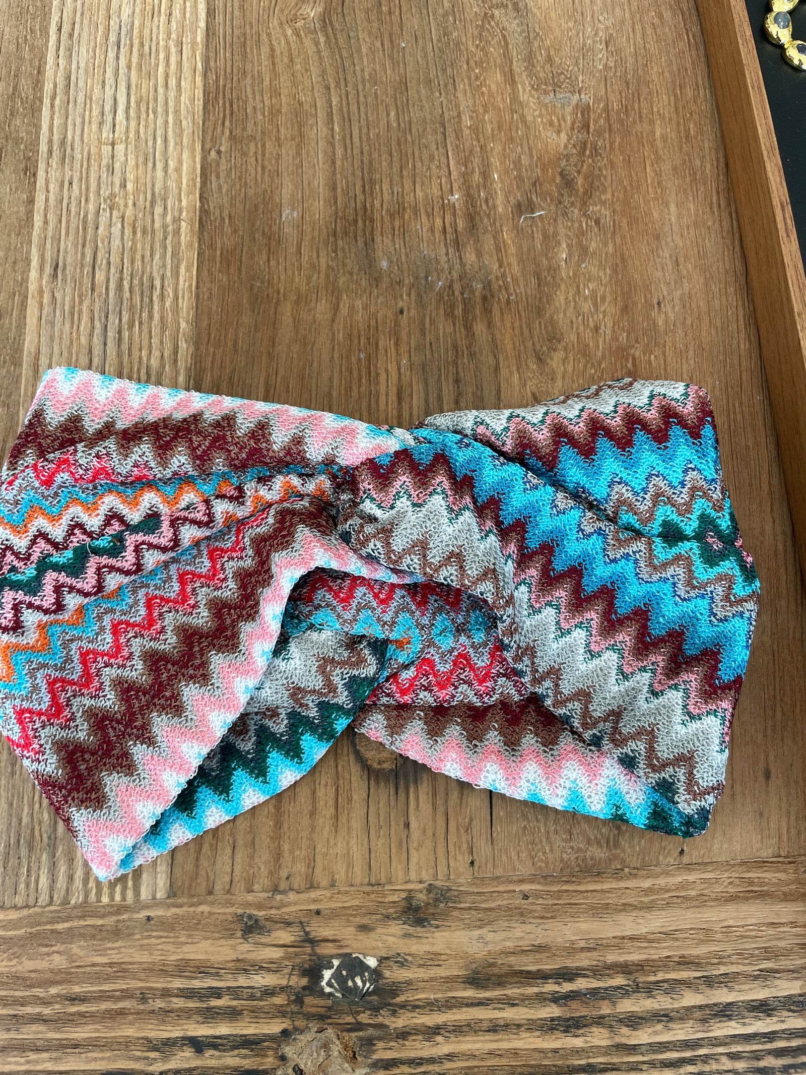 Missoni Chevron Headband in Pink and Blue – Rumpus Resort