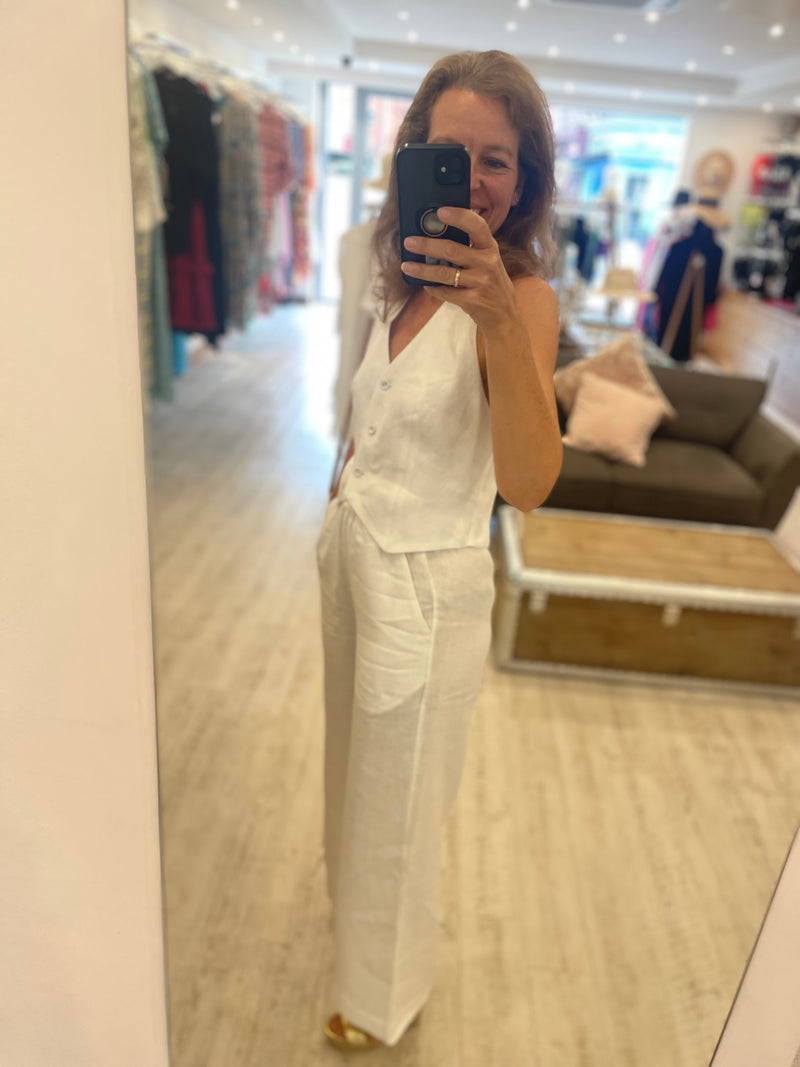 Casa Raki Natalia Trousers in White