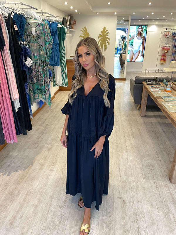 Muche & Muchette Long Sleeved Maxi Dark Navy