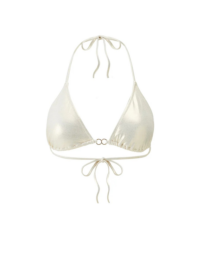 Melissa Odabash Costa Bikini Set in Gold