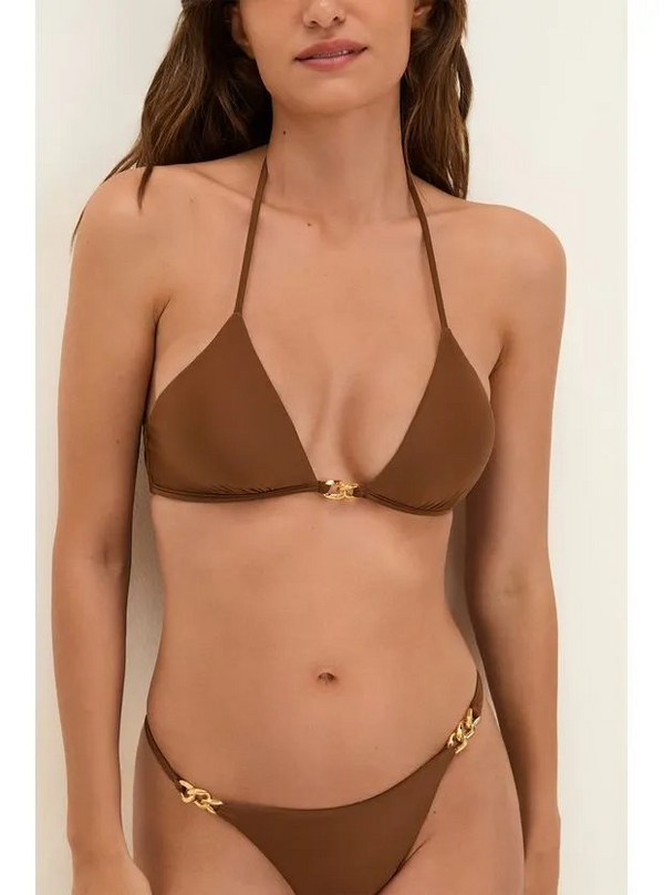 Vix Angie Bikini Set Brown  (full bottom)