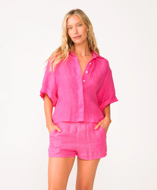 PQ Swim Passion Linen Top and Shorts Set
