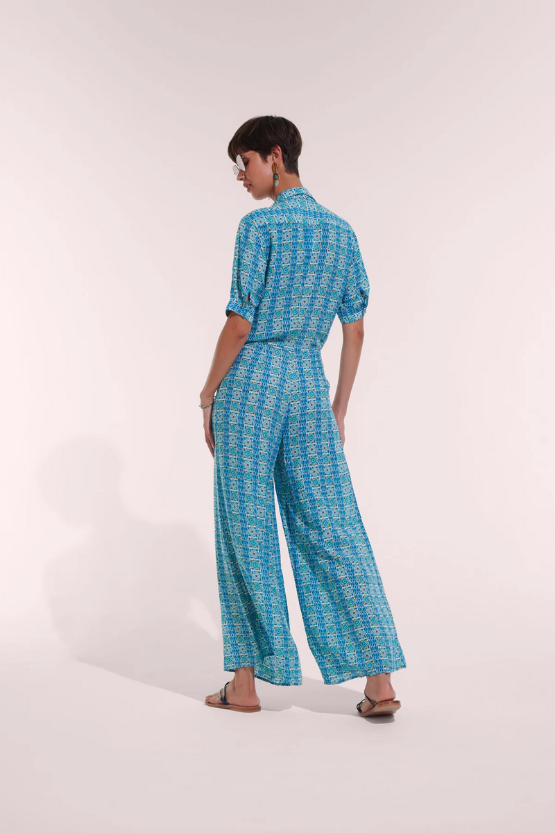Poupette Bettina Jumpsuit - Blue Print 15% OFF