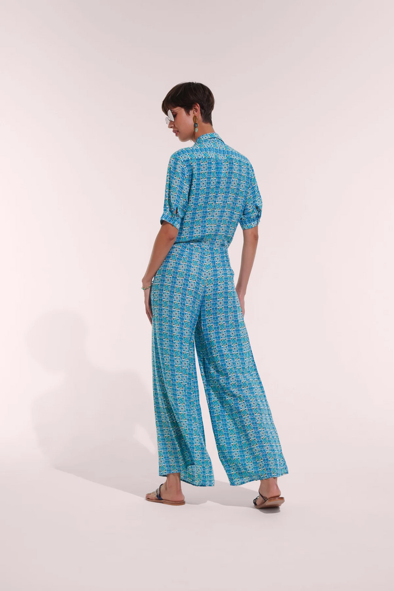 Poupette Bettina Jumpsuit - Blue print