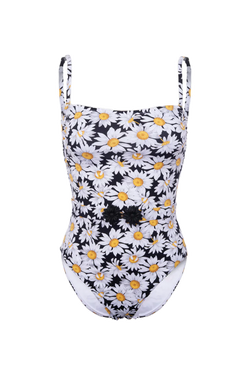 Tatiane De Freitas Marguerites Daisy Print One Piece 15% OFF