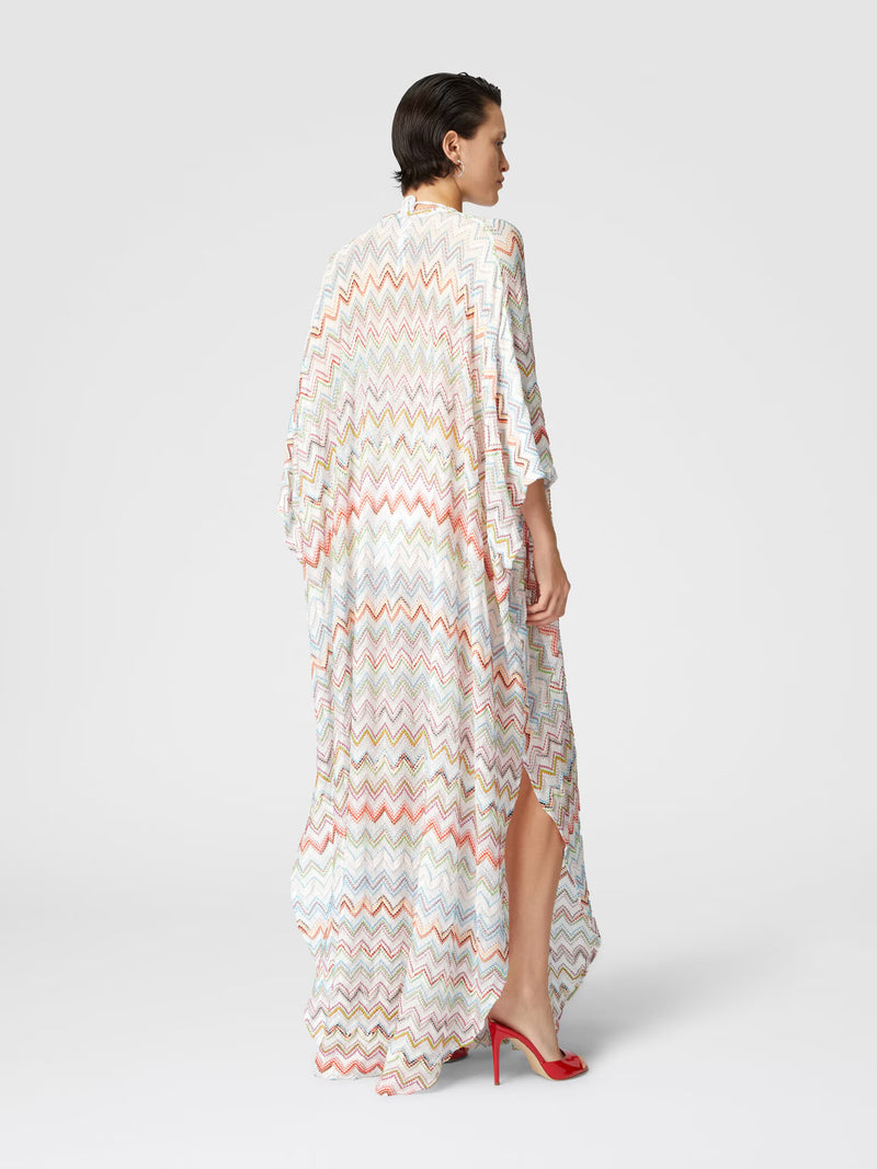 Missoni Long Kaftan in Zig Zag Lame