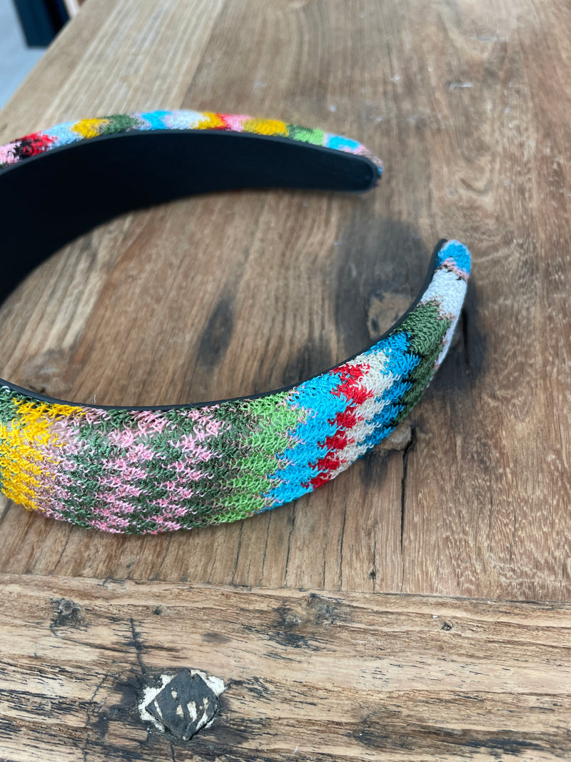 Missoni Zigzag Headband in Yellow Multi