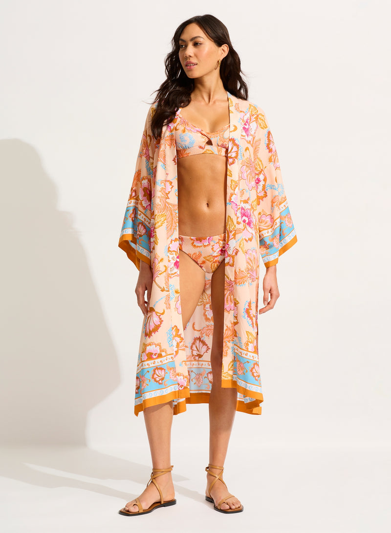 Seafolly Spring Festival Kimono in Nectar