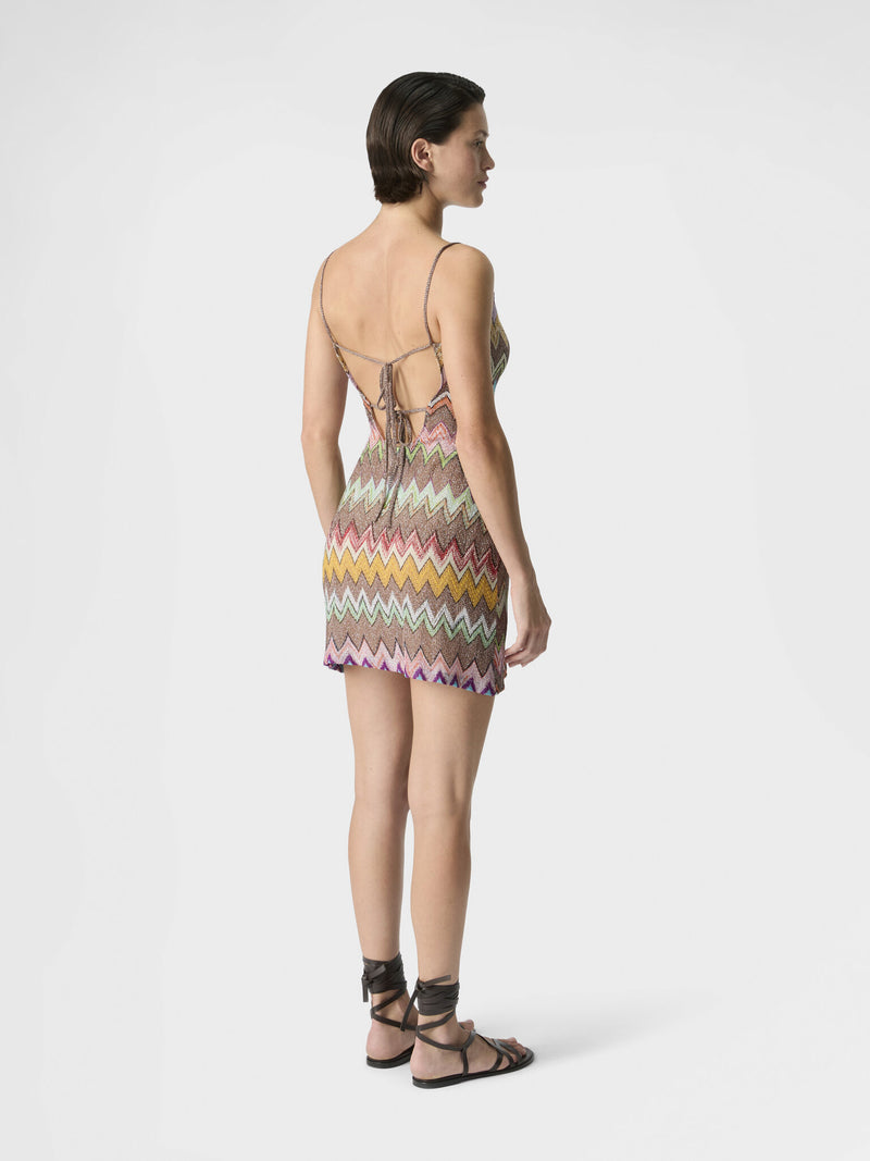 sachin and babi light blue dress Wave open-back lamé maxi dress in multicoloured - Missoni