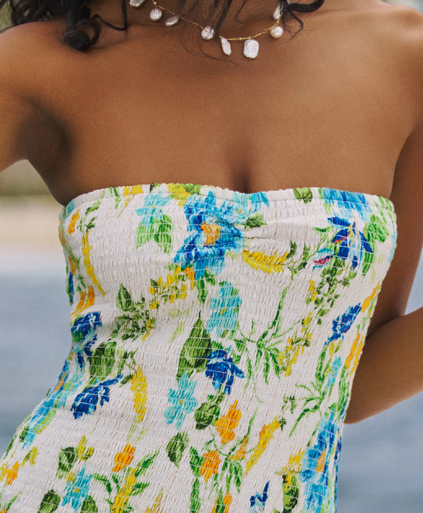 PQ Marie Ruffle dress in Bluebell