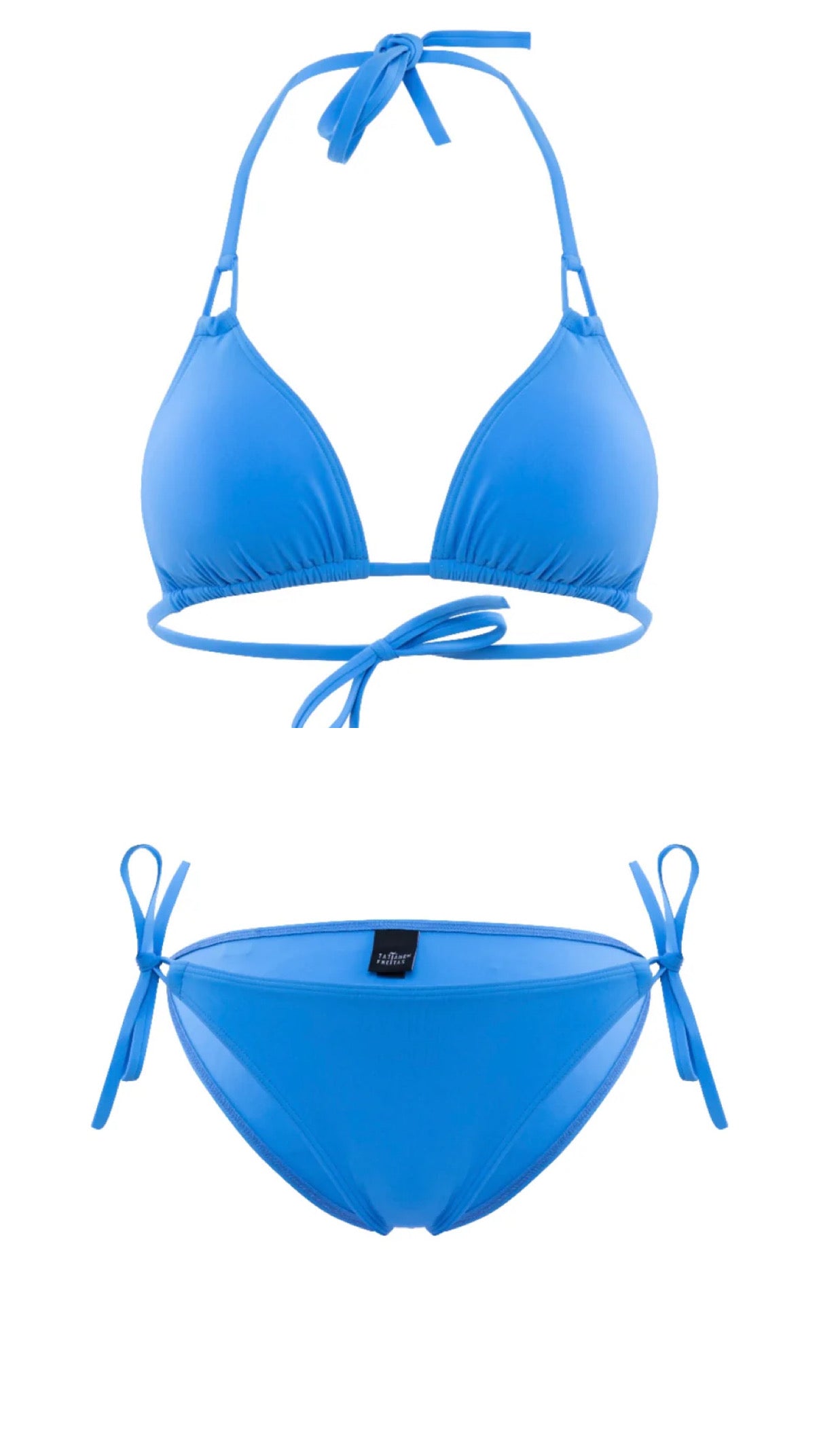 Tatiane De Freitas Mick Jagger Triangle Bikini Set in Bleu Lavande