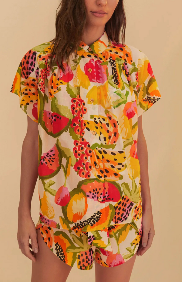 Farm Rio Fruits Paradise Beach Shirt