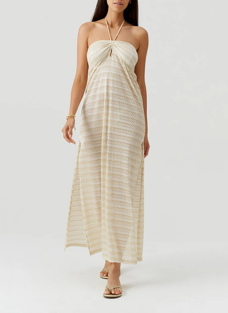 Melissa Odabash Mila Maxi Dress Gold