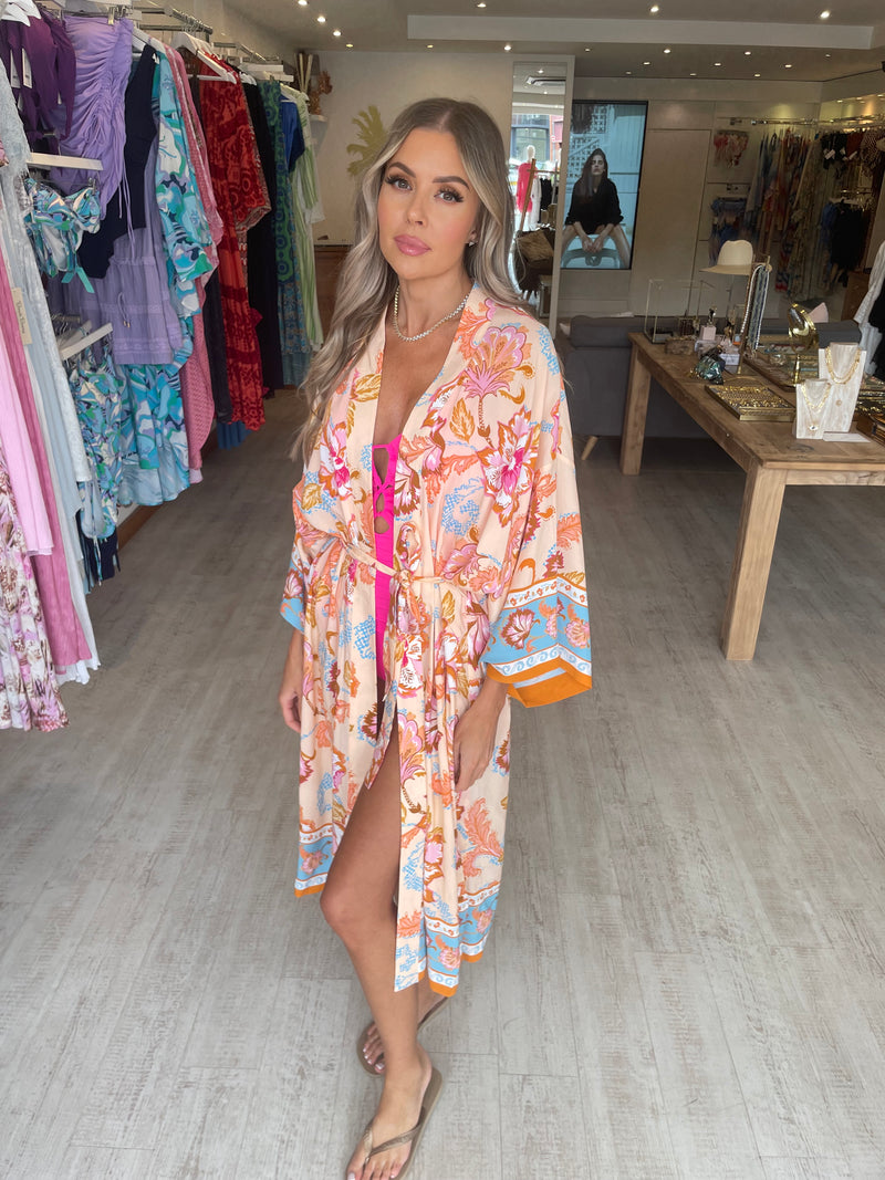 Seafolly Spring Festival Kimono in Nectar