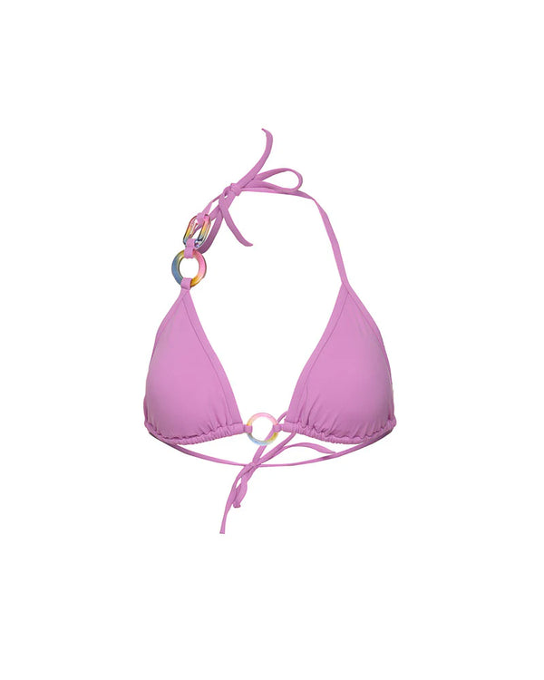 Tatiane De Freitas Rings Triangle Bikini Set in Rose Charlotte