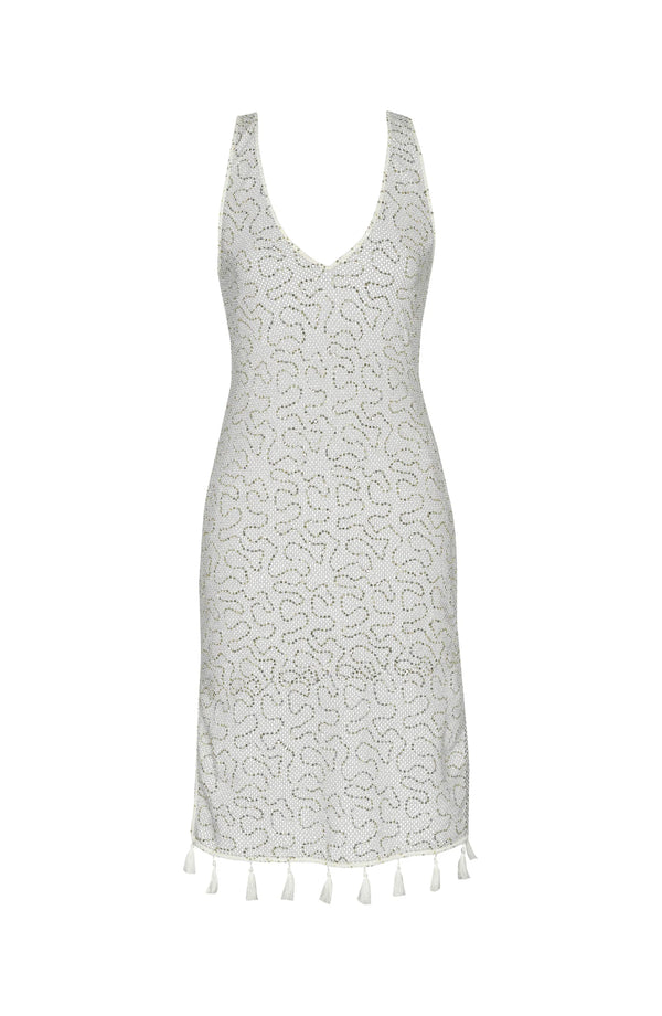 La Blanca Sunshine 79 White Sequin Coverup