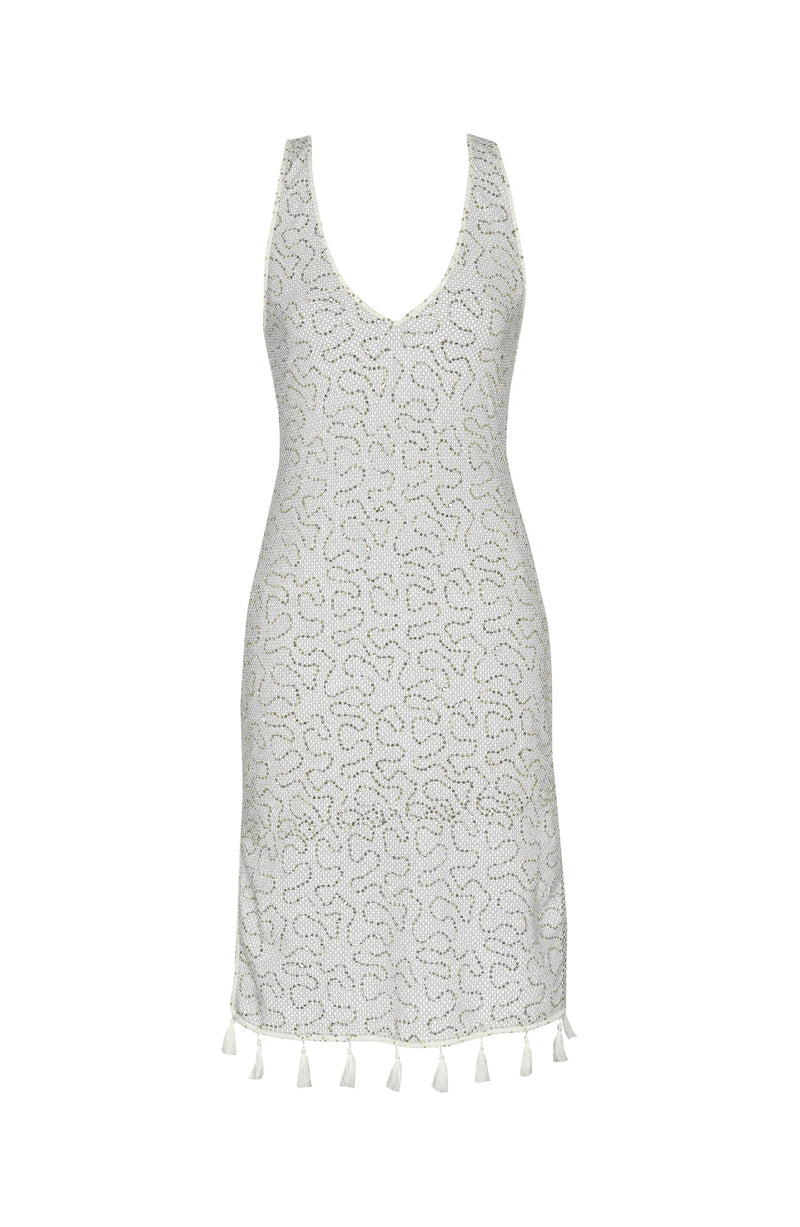 La Blanca Sunshine 79 White Sequin Coverup