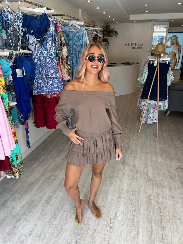 Muche & Muchette Terry Top in Mushroom