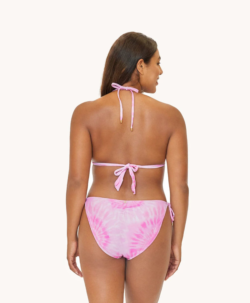 PQ Swim Amalfi Lace Triangle Top with Full Tie-Side Bottom Bikini Set