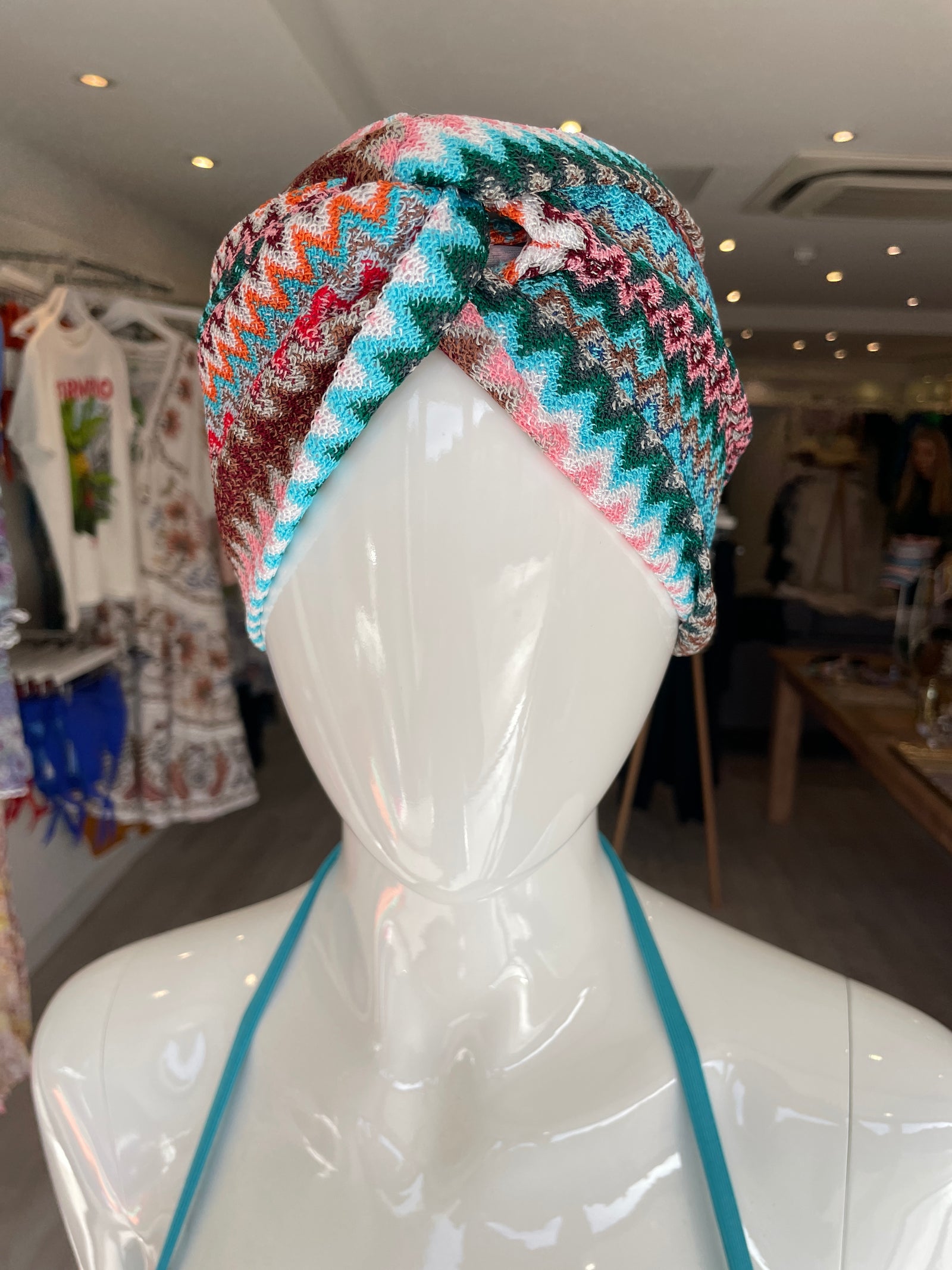 Missoni Headband Missoni Girls Patterned Headband in White | Childsplay Clothing main image 3