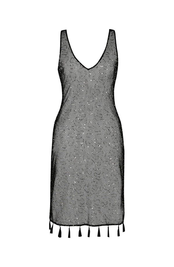 La Blanca Sunshine 79 Black Sequin Coverup