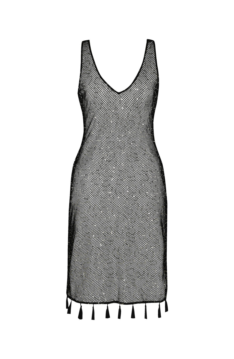 La Blanca Sunshine 79 Black Sequin Coverup