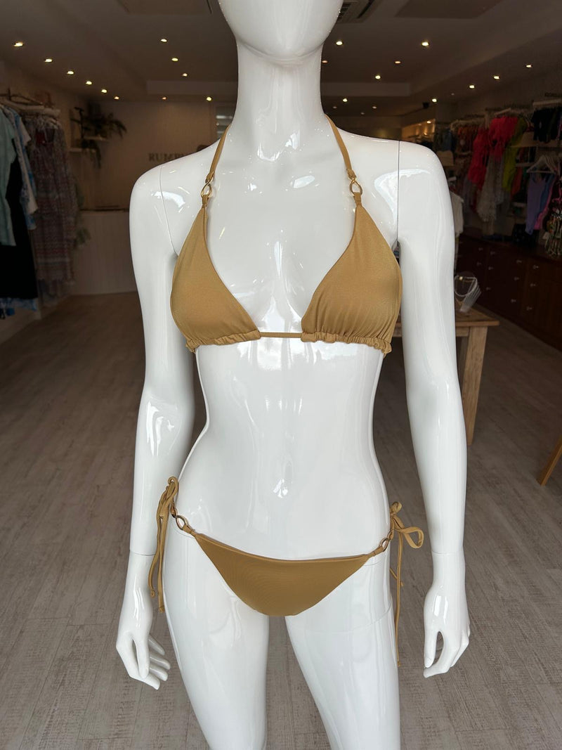 Guria Beachwear Triangle Bikini Set - Gold