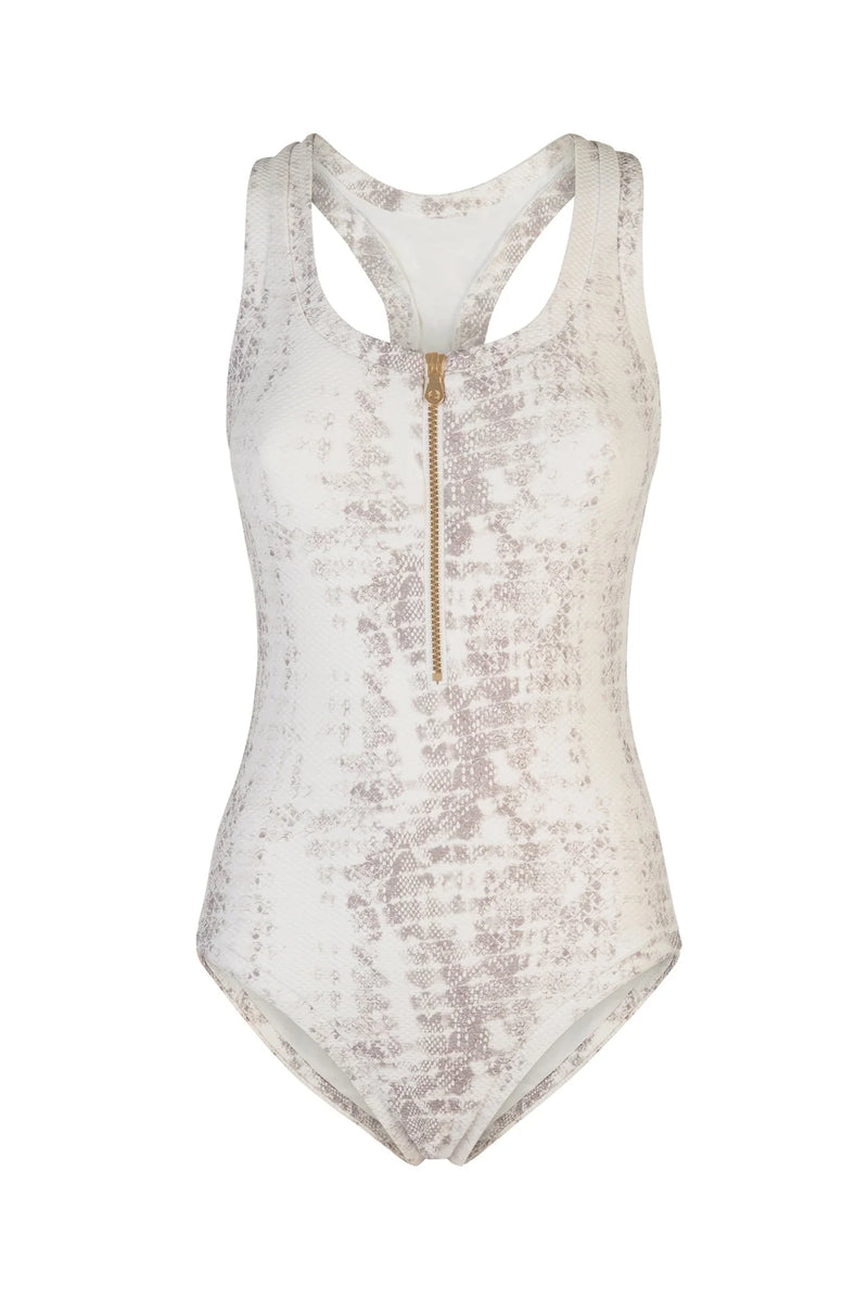 Heidi Klein Core Snake Racerback One Piece