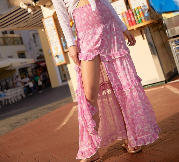 Sunday St Tropez Antonella Flower Skirt Orchid