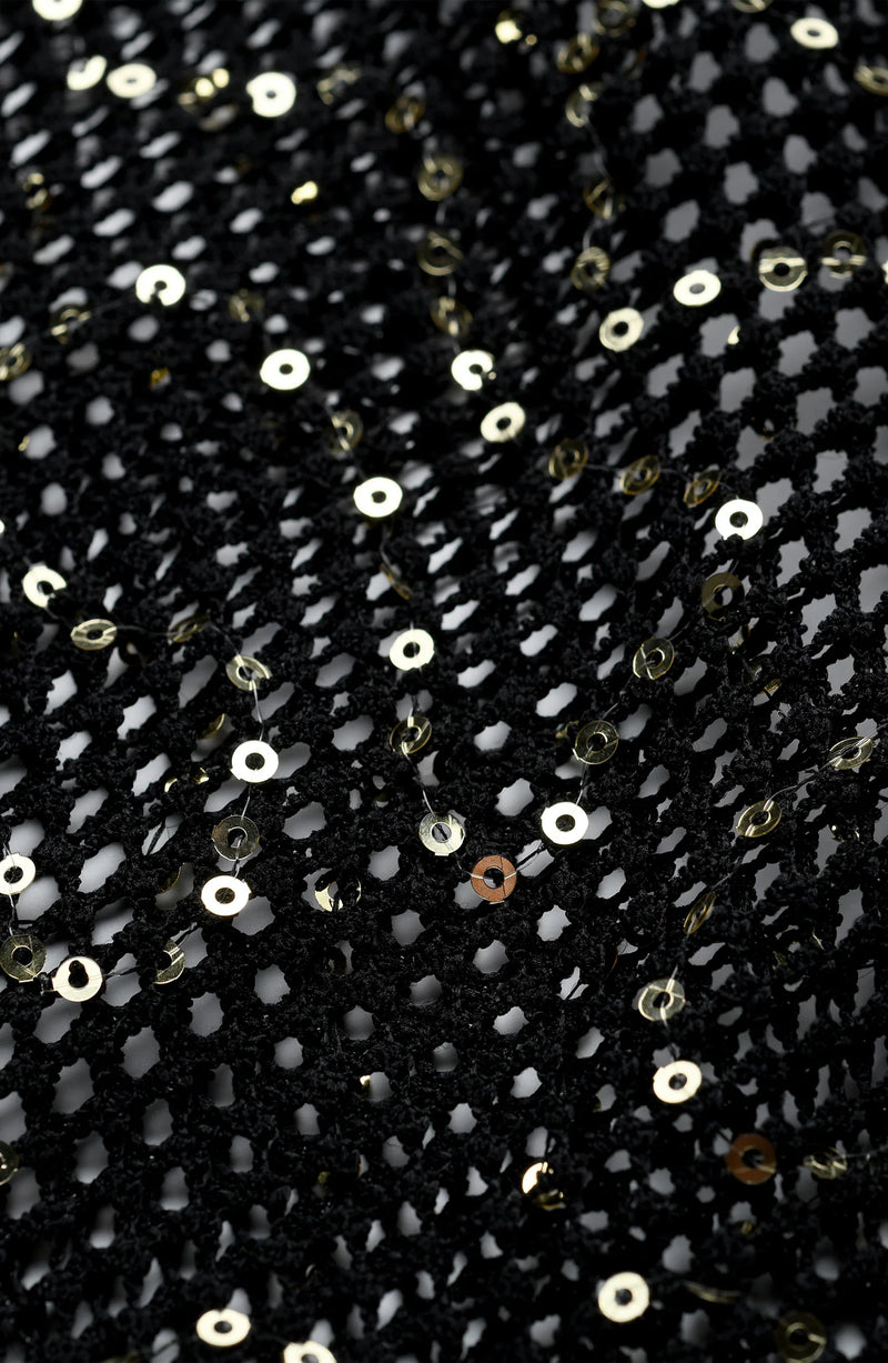 La Blanca Sunshine 79 Black Sequin Coverup