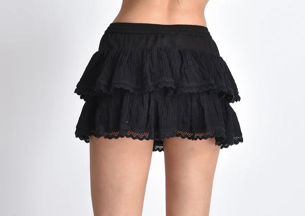 Muche & Muchette Coquette Skort in Black