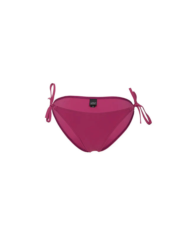 Tatiane De Freitas Mick Jagger Triangle Bikini Set in Rouge Framboise