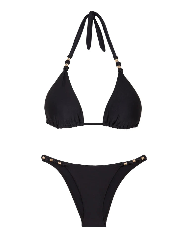 Vix Paula Bikini Set in Black (full bottom)