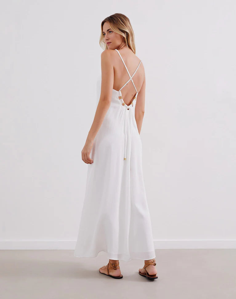 Vix Zima Long Cover Up in Off White