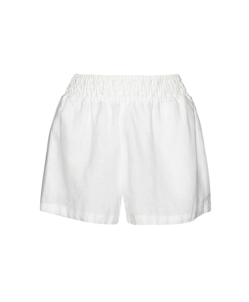 PQ Swim Linen Shorts in White
