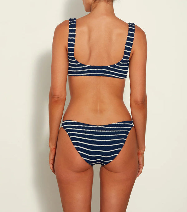 HunzaG Xandra Bikini in Navy/White Stripe