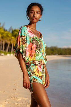 Luli Fama South Beach Dress in Visions of Paradise