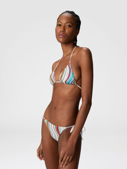 Missoni Lame Wavy Triangle Bikini