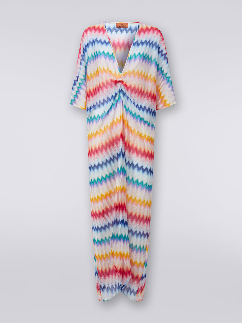 Missoni Bright Lurex Zigzag Long Kaftan