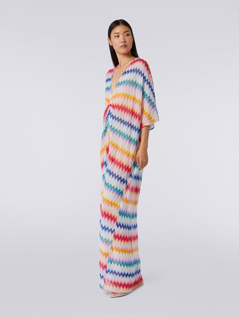 Missoni Bright Lurex Zigzag Long Kaftan