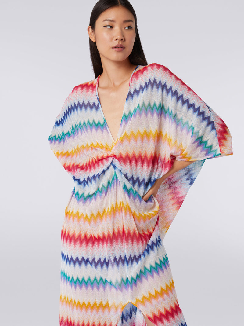 Missoni Bright Lurex Zigzag Long Kaftan