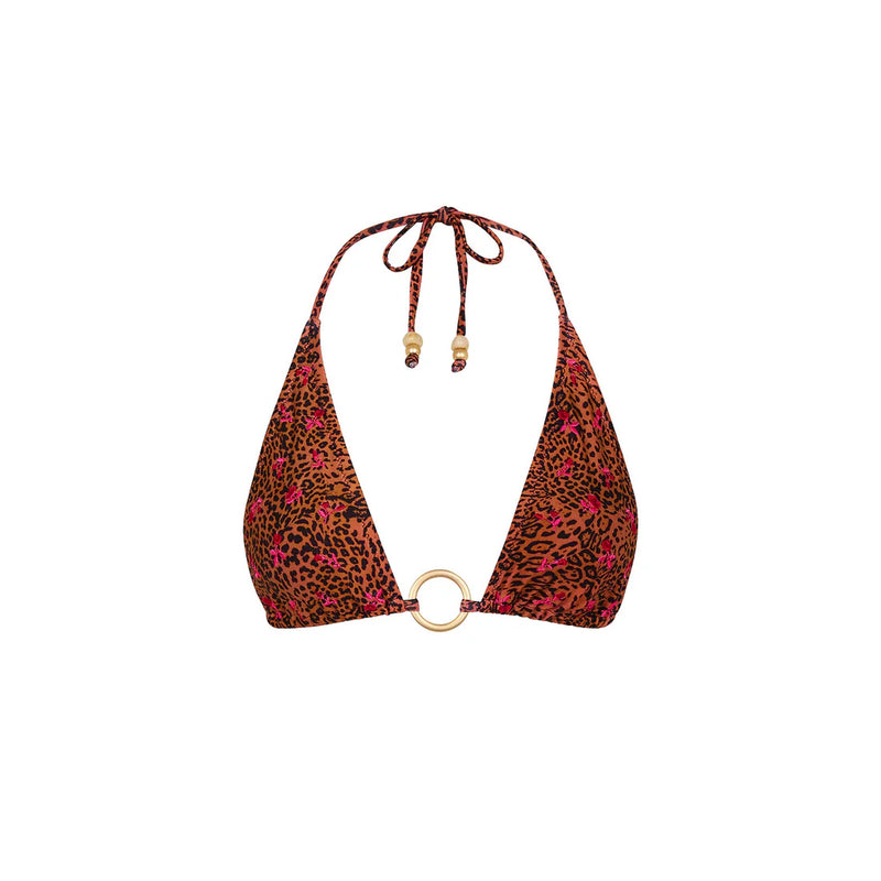 Kulani Kinis Wild Rose Ring Halter & Tie Side 2 Piece Set